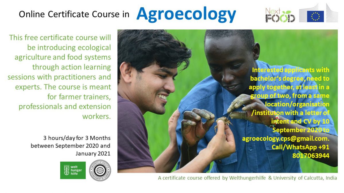 CERTIFICATE COURSE in AGROECOLOGY